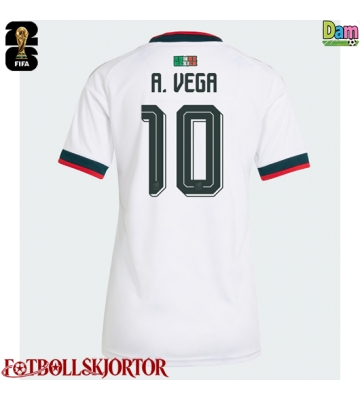 Mexiko Alexis Vega #10 Bortatröja Dam VM 2026 Kortärmad